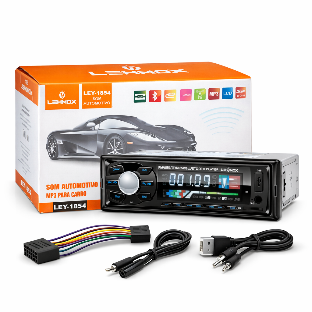 Som Automotivo MP3 LEHMOX LEY-1854.